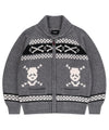 Mahagrid Skull Cowichan Knit Sweater