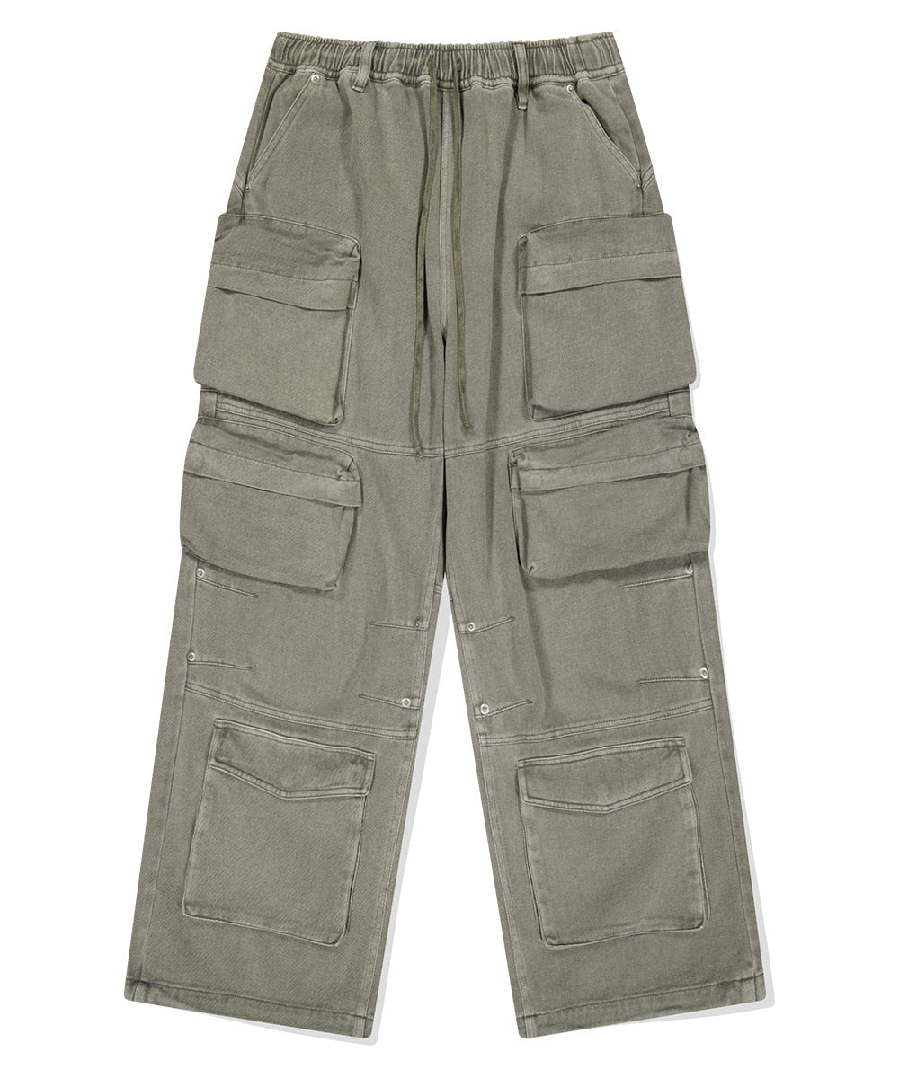 Mahagrid Overdyed Utility Pant [Khaki]