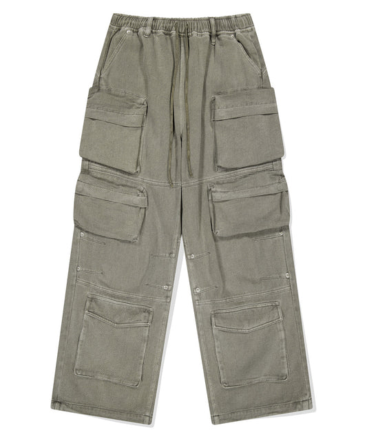 Mahagrid Overdyed Utility Pant [Khaki]
