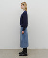 Marithé François Girbaud W A-Line Denim Midi Skirt