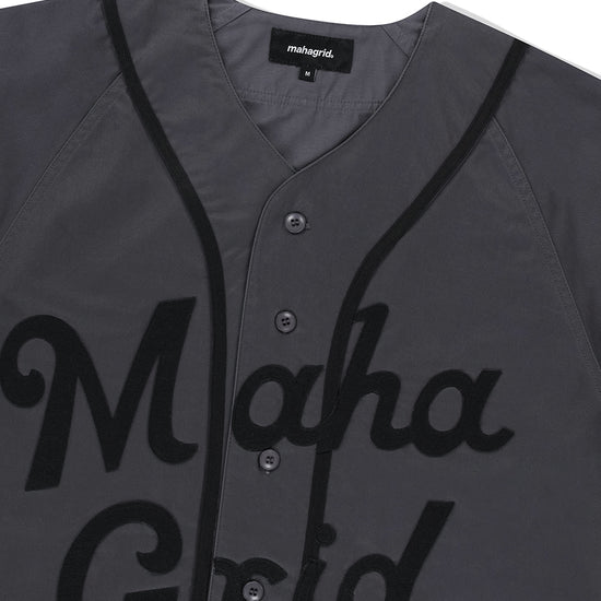 Mahagrid Serif Logo Baseball Shirt