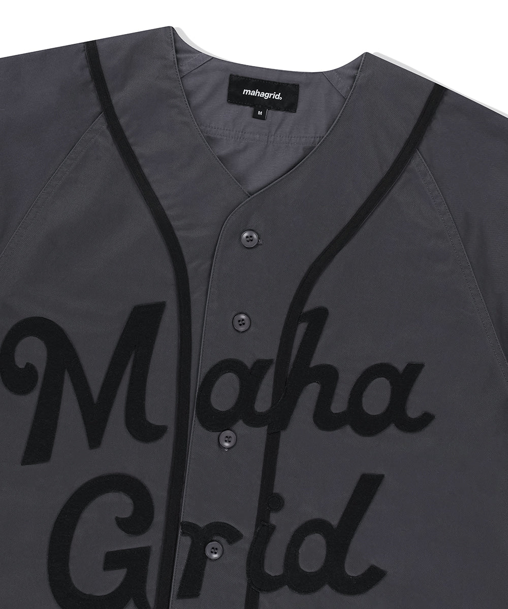 Mahagrid Serif Logo Baseball Shirt