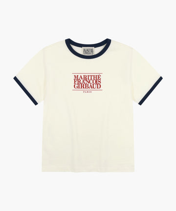 Marithé François Girbaud Kids Classic Logo Ringer Tee