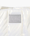 Marithé François Girbaud Classic Logo Matt Metallic Padding Bag Ivory