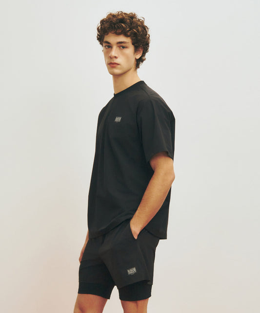 Marithé François Girbaud Marithé SPORT CLASSIC LOGO WOVEN TEE black