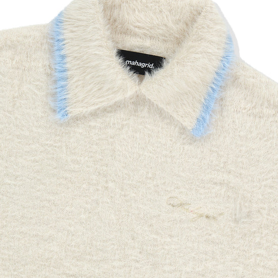 Mahagrid Hairy Collar Knit