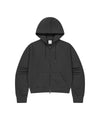Mahagrid PRAY APPLIQUE CROP ZIP UP HOODIE