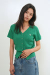 General Idea WOMAN Airy V-Neck Cable Cardigan