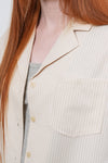 General Idea WOMAN Seersucker Collar Half Shirt