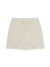 MLB Women's Gorpcore Glossy Shirring Mini Skirt