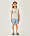 Marithé François Girbaud Kids Waffle Ringer Sleeveless