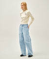 Marithé François Girbaud W CURVED DENIM PANTS