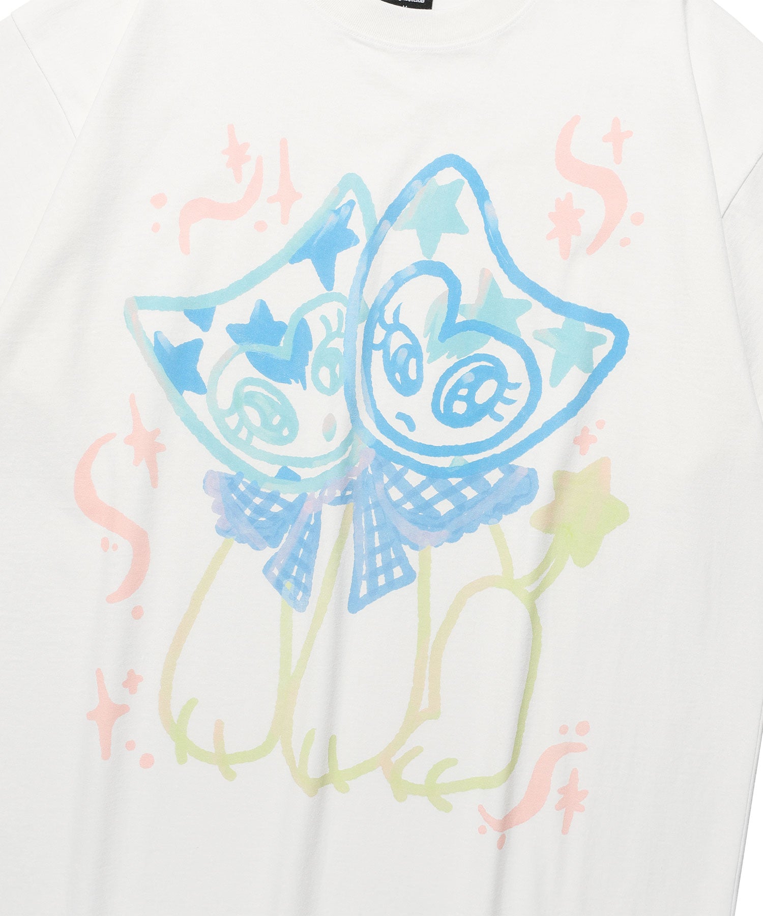 Nice Ghost Club Watercolor Dolls Big Big Tee White