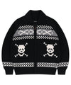Mahagrid Skull Cowichan Knit Sweater