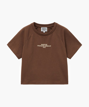 Marithé François Girbaud W Lettering Logo Crop Tee