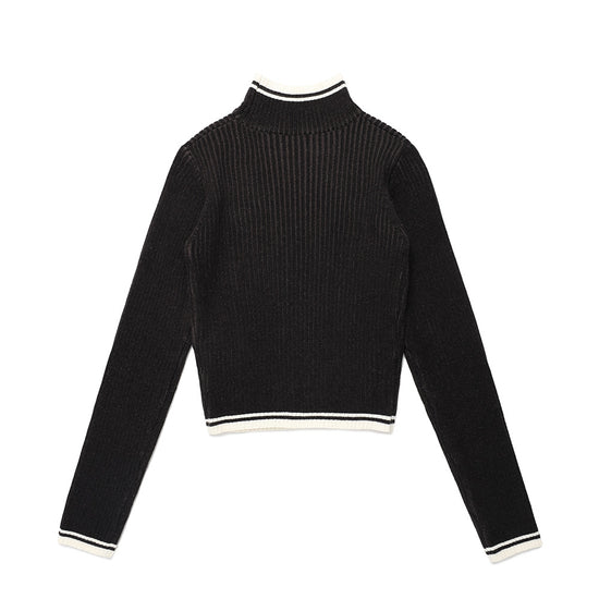 Cavish W Slammers Turtle Neck Knit [Black]