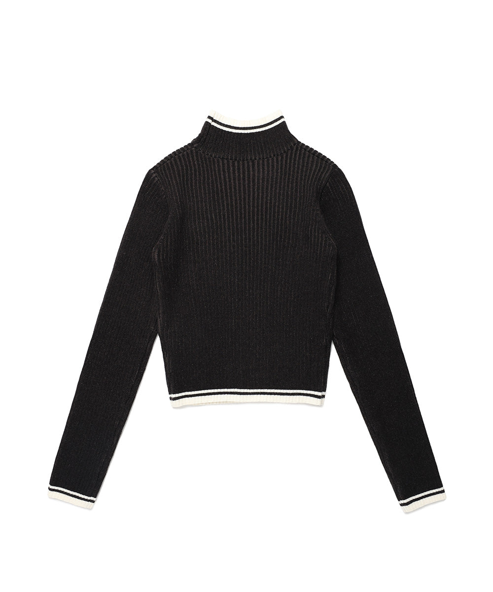 Cavish W Slammers Turtle Neck Knit [Black]