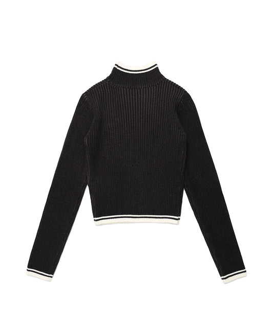 Cavish W Slammers Turtle Neck Knit [Black]