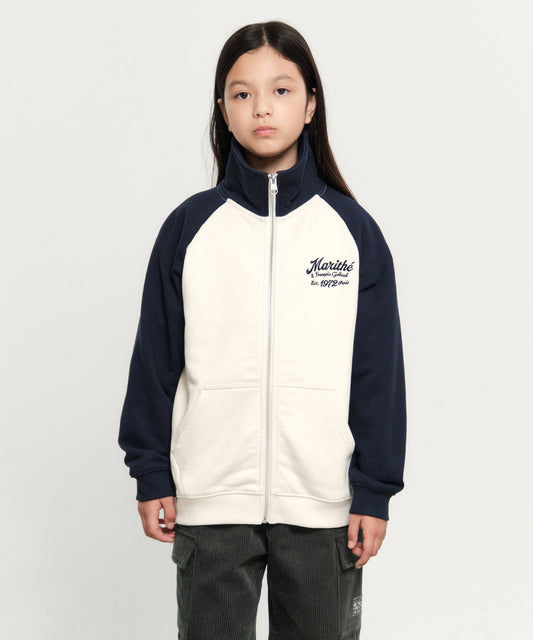 Marithé François Girbaud Kids Contrast Color Sweat Zipup