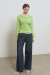 General Idea WOMAN Stripe Layered Pullover