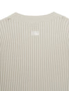 MLB Women's Basic Street Ribbed Short Sleeve Knit Pullover