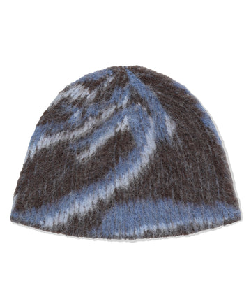 Mahagrid DESTROYED ECLIPSE HAIRY BEANIE [BROWN]