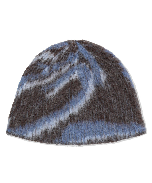 Mahagrid DESTROYED ECLIPSE HAIRY BEANIE [BROWN]