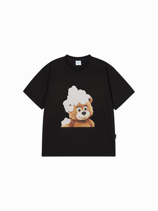 ADLV AC Bear Baby Face Bubble Short Sleeve T-Shirt