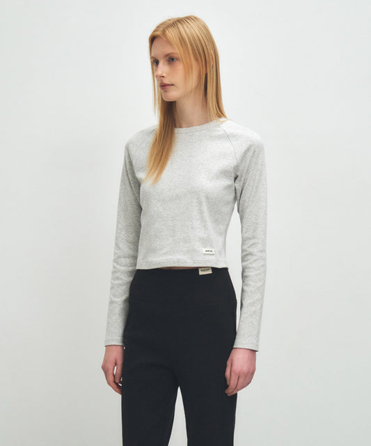 Marithé François Girbaud W BASIC CROP LONG SLEEVE