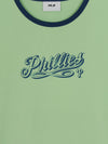 MLB Women's Lettering Slim Semi Crop Linger T-shirts