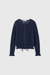 General Idea WOMAN Boucle Punching Ruffle Cardigan