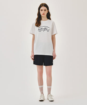 Marithé François Girbaud LOGO TEE+NYLON SHORTS SET-UP