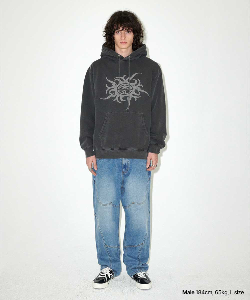 Mahagrid TRIBAL ECLIPSE PIGMENT HOODIE