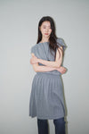 General Idea WOMAN Unbalanced Pleats Knit Dress