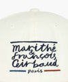 Marithé François Girbaud DRAWING CLASSIC LOGO FLAT BRIM CAP ivory