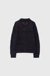 General Idea UNISEX Crochet Collar Knit Cardigan