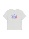 MLB Women's Small Bunny Graphic Slim Semi Crop T-shirts