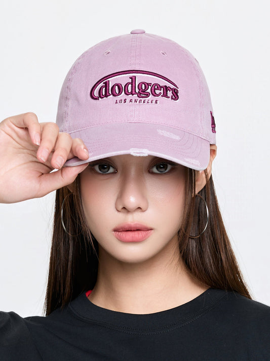 MLB Vintage Demage Curve Logo Unstructured Ballcap