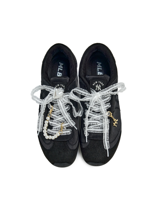 MLB TEAM LOGO HEART PEARL SHOELACE SET