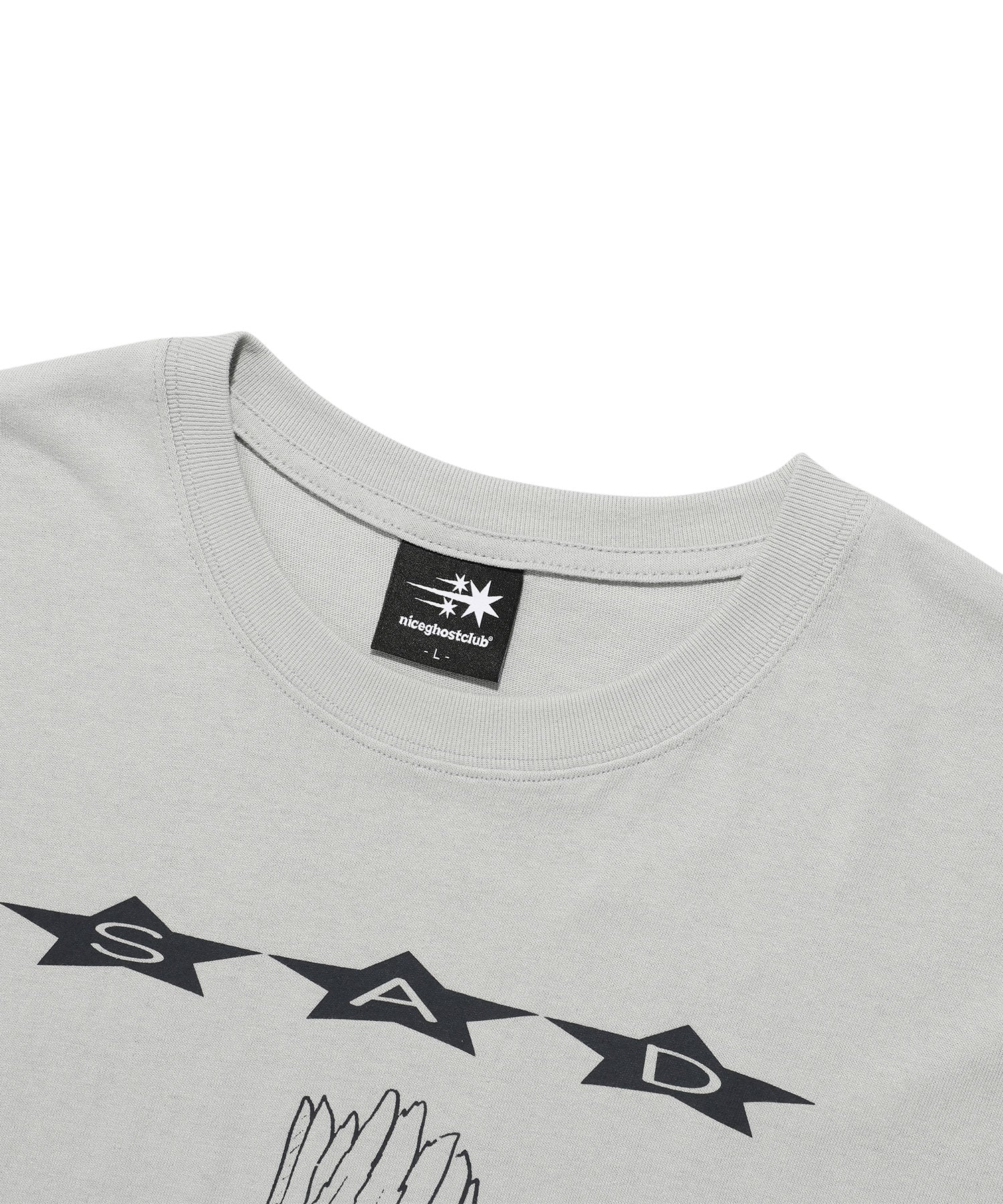 Nice Ghost Club Sad Angels Star Tee [Grey]