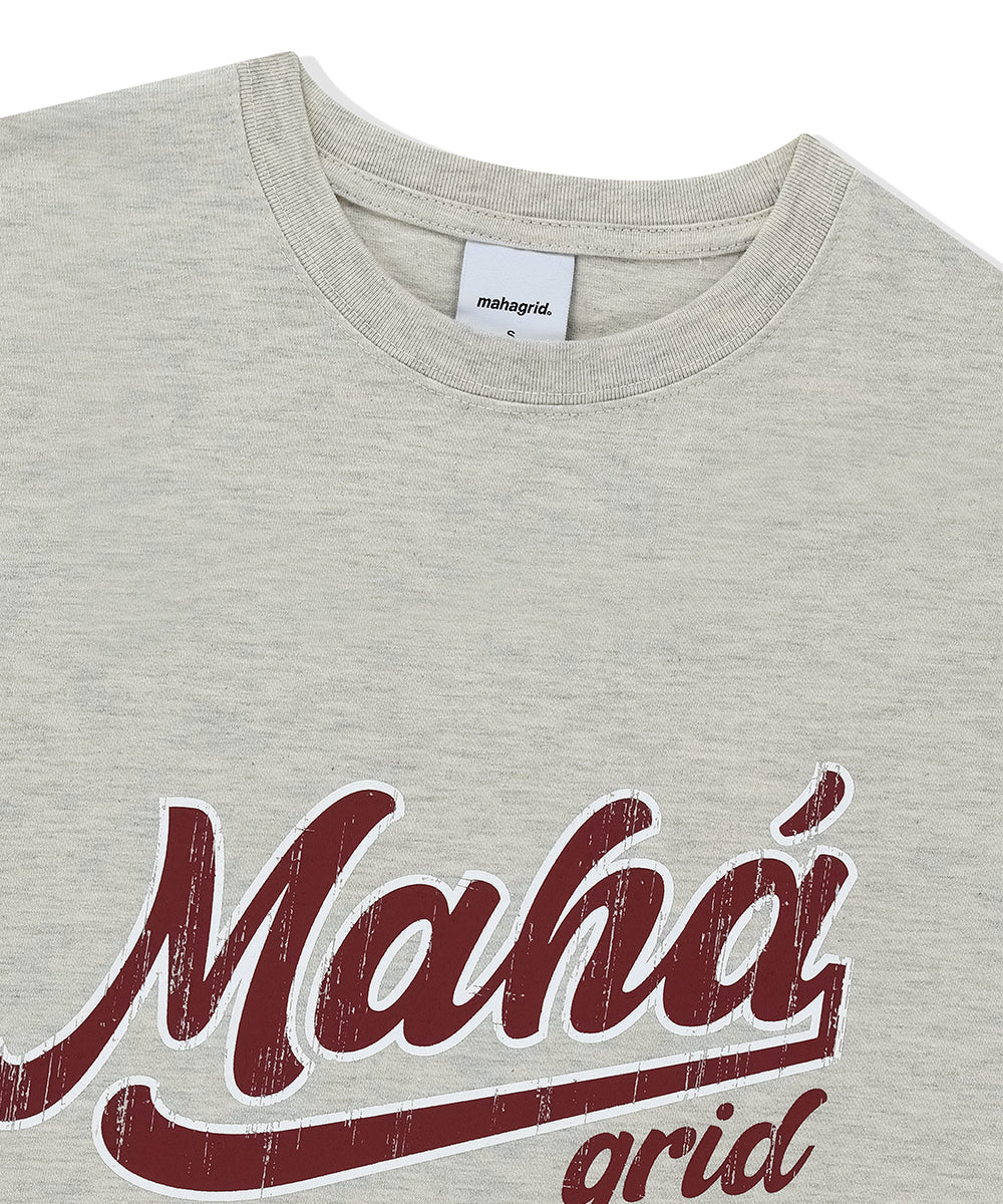 Mahagrid Vintage Script Tee [Oatmeal]