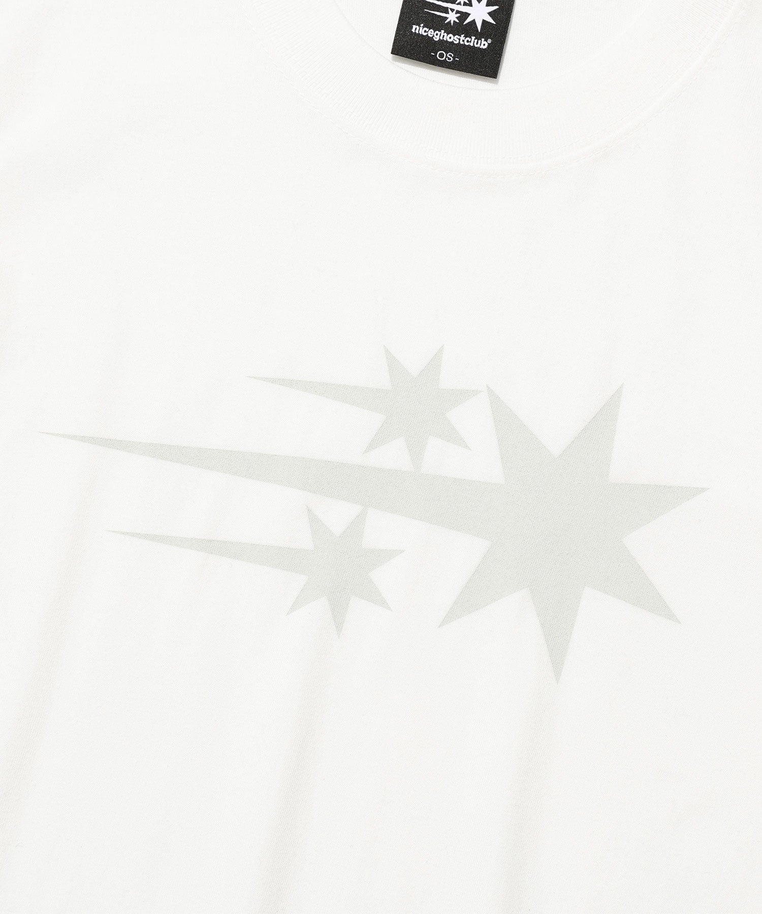 Nice Ghost Club 3 Stars Symbol Crop Slim Tee