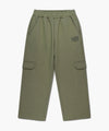 Marithé François Girbaud Kids Doodle Classic Logo Cargo Sweat Pants Black