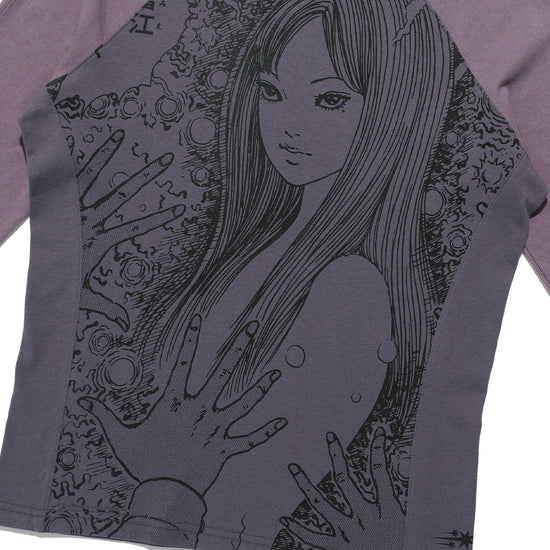 Nice Ghost Club Junji Ito Maniac Tomie Slim Long Sleeve Tee [Purple]