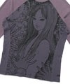 Nice Ghost Club Junji Ito Maniac Tomie Slim Long Sleeve Tee [Purple]