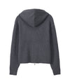 Bitter Cells Essential Ribbed Knit Hood Zip Up