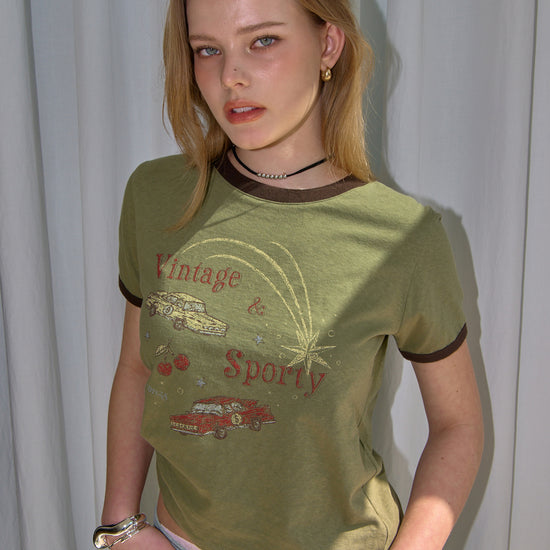 Bitter Cells Vintage Car Ringer Tee