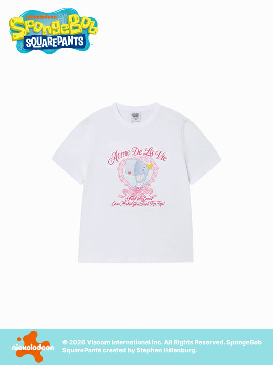 ADLV Woman Heart Pearl Short Sleeve T-Shirt