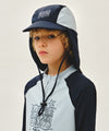 Marithé François Girbaud Kids Seasonal Classic Logo Rashguard Flap Cap Ivory