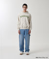 Mahagrid Twill Cut Off Applique Hoodie
